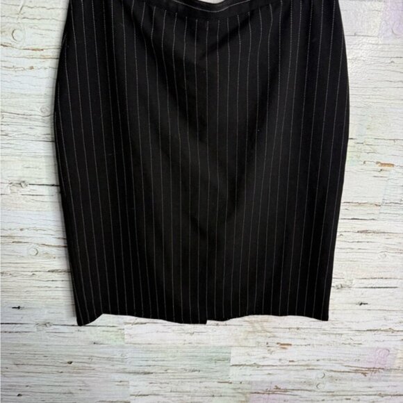 Club Monaco Black and White Pencil Skirt Knee-Length Work size 12 - Picture 2 of 6